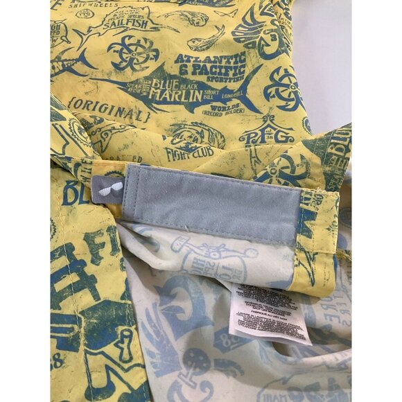 Columbia PFG Omni-Shade Casual Button-Down Shirt Men Size S/P fishing yellow - Picture 12 of 12